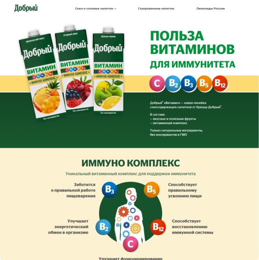 SEO-продвижение сайта производителя соков